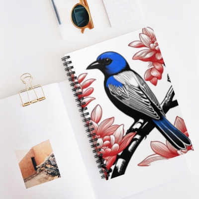 Asian fairy bluebird Spiral Notebook product image