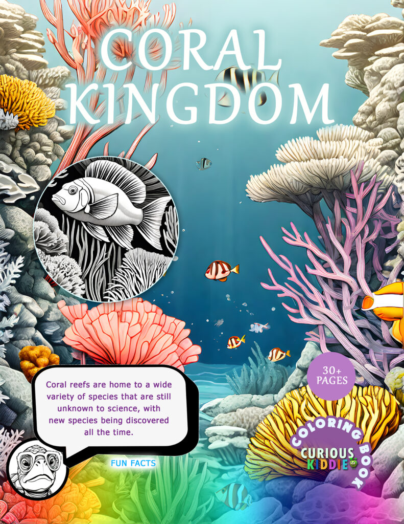 Coral Kingdom Coloring Book Cover [cover]