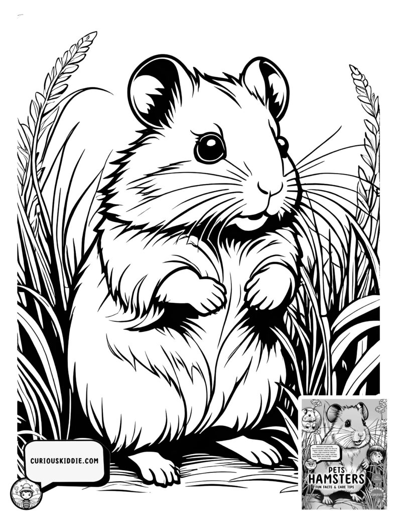 Pets Hamster coloring page. Animals Coloring Pages. Printable Downloads: Free Animal Coloring Pages